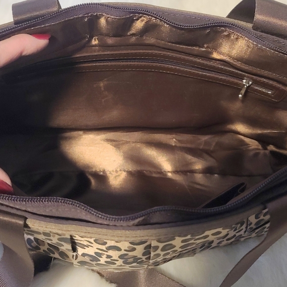 NWT BPI Creation Checkered Animal Print Bag - Picture 7 of 9